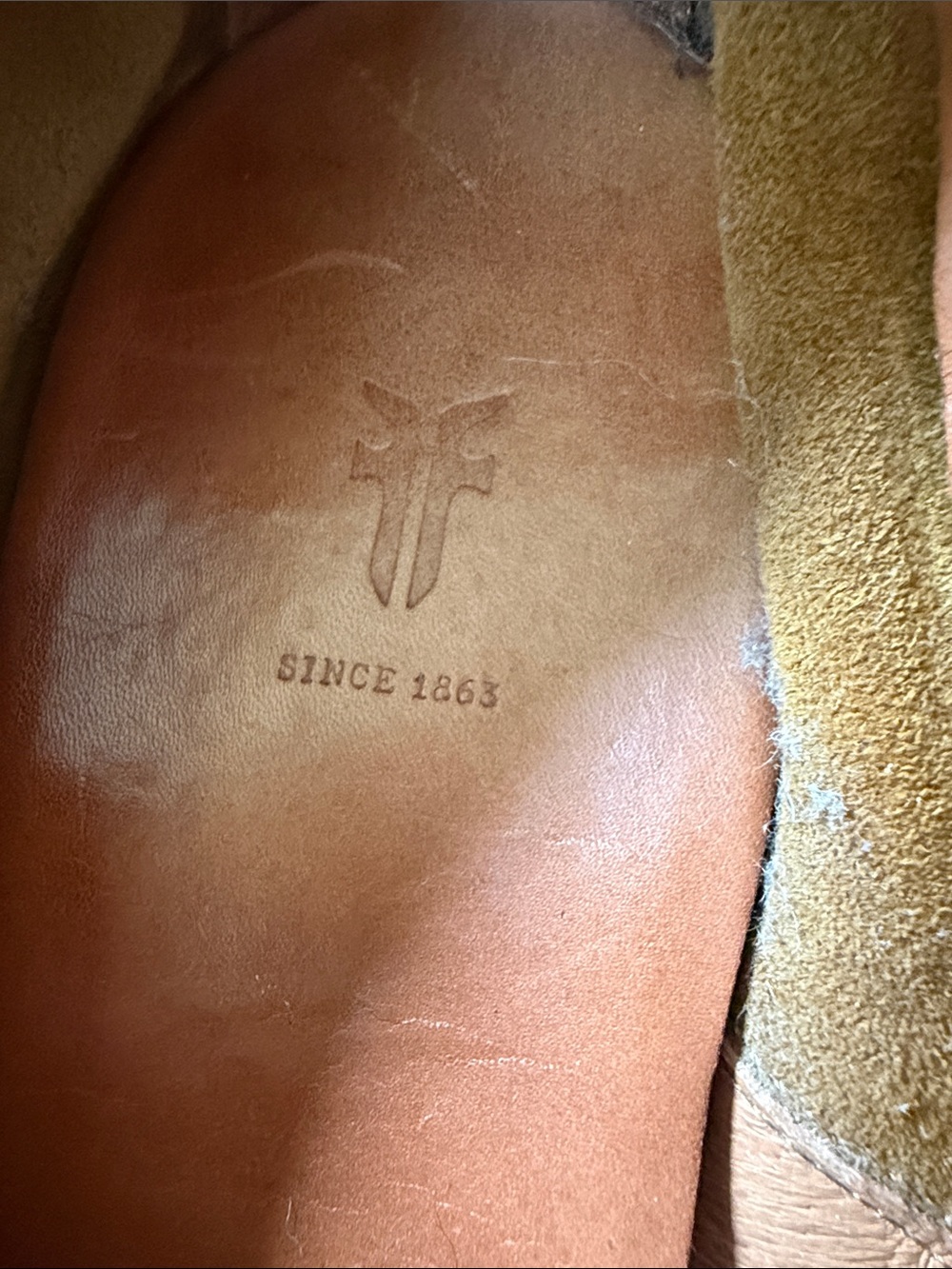 FRYE AND CO. Men's Suede Derby Shoes in Tan - Picture 6 of 6